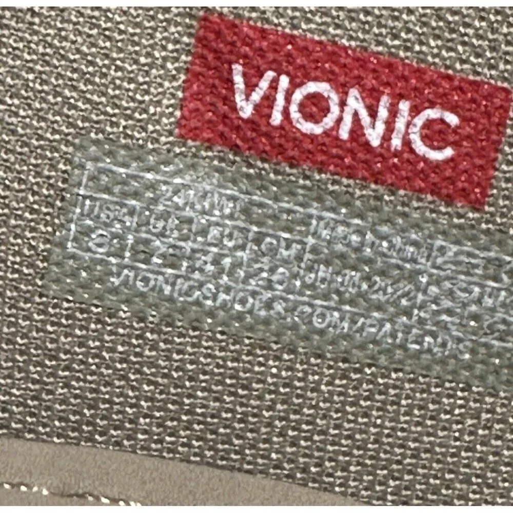 Vionic Kiwi Sandal Mens 8 Euro 41 Camel Khaki Tan Slide Supportive‎ Arch New